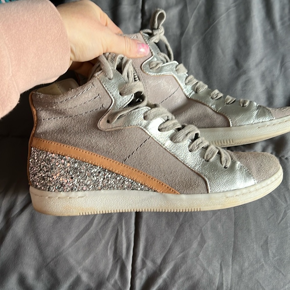 Dolce Vita silver high tops